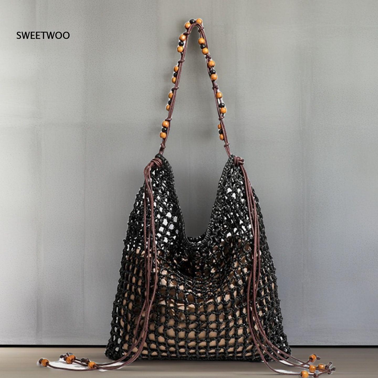 Handwoven Mesh Straw Shoulder  - Beach Bag Straw review and price